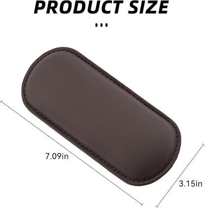 Car Center Console Knee Leg Elbow Cushion Pad, Soft Leather Door Armrest Foot Care Thigh Support Comfort Pillow, Auto Interior Accessories for Knee Pain Relief (Brown)