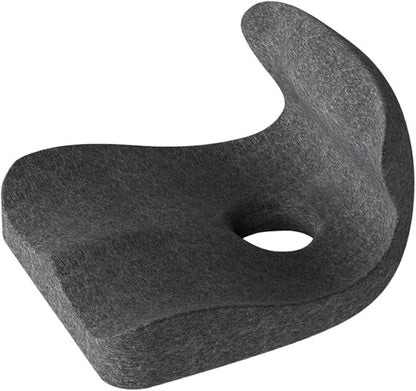 Car Seat Cushion & Lumbar Support Memory Foam Chair Pad, Back Support Pillow Chair Cushion for Office Reduce Tailbone Pressure & Improve Comfort(Dark Gray)