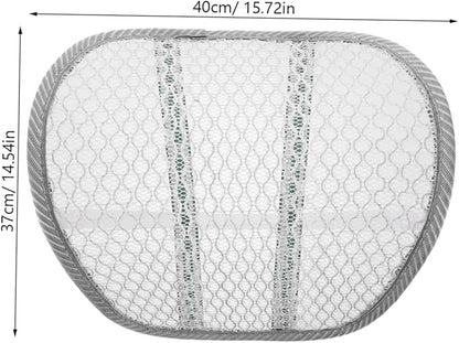 DECHOUS Lumbar Support Pillow for Car Seat and Office Chair Breathable Back Support Pad Ergonomic Waist Cushion for Driving Summer Comfort Random Color
