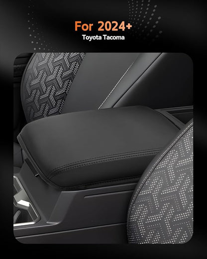 CDEFG for 2024 2025 2026 Toyota Tacoma Center Console Cover Armrest Box Cover for Tacoma (SR, SR5, TRD PreRunner, TRD Sport, TRD Off-Road, Limited) Accessories Console Arm Rest Protector