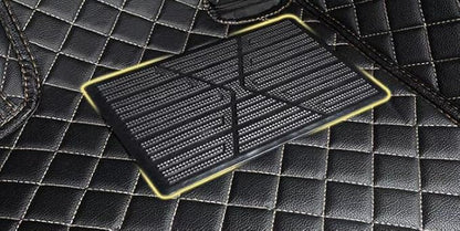 Custom Floor Mats for Cars fit 95% Sedan SUV Sports Car Full Coverage All Weather Men Women Pads Protection Non-Slip Leather Floor Liners (Blue)