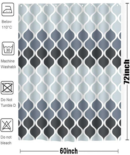Textured Clarisse Shower Curtain Creative Home Ideas Modern Bathroom Shower Curtains Waterproof Fabric Machine Washable Shower Curtain 60 x 72 Inches