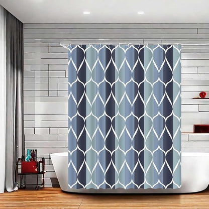 MCCKTIU Blue Shower Curtain Modern Bathroom Shower Curtain Waterproof Fabric Machine Washable Shower Curtains 60 x 72 Inches