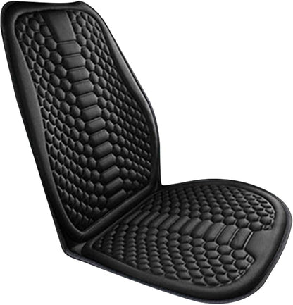 Car Seat Cushion Front Seat, Breathable Lumbar Support Car Seat Cushion for Long Sitting, Non-Slip Car Seat Pad (Black)