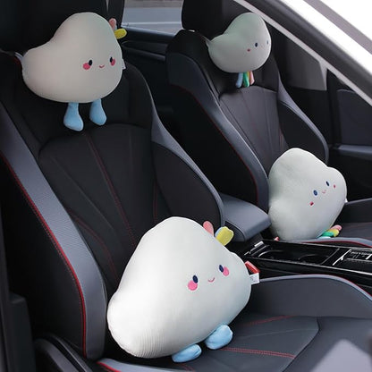 Cloud Shaped Car Headrest Pillow Neck Rest Driver Seat Cushion 1 PCS- Neck Pillow