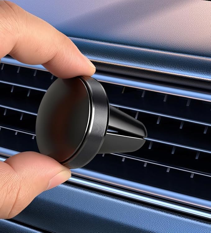 Magnetic Phone Holder for car【2 Packs 】【Strong Magnet】phone holders for your car phone holder Mount for Car【4 Metal Plate】Universal Airvent cell phone car mount for iphone Samsung car accessories