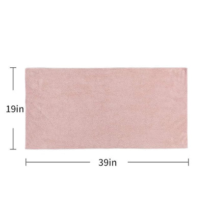 Laojbaba Microfiber Hair Towel Quick Dry Hair Towel Hair Drying Towels Suitable for All Kinds of Hair Ultra Absorbent Long and Thick Hair 19X39inch Dark Brown (1pcs)