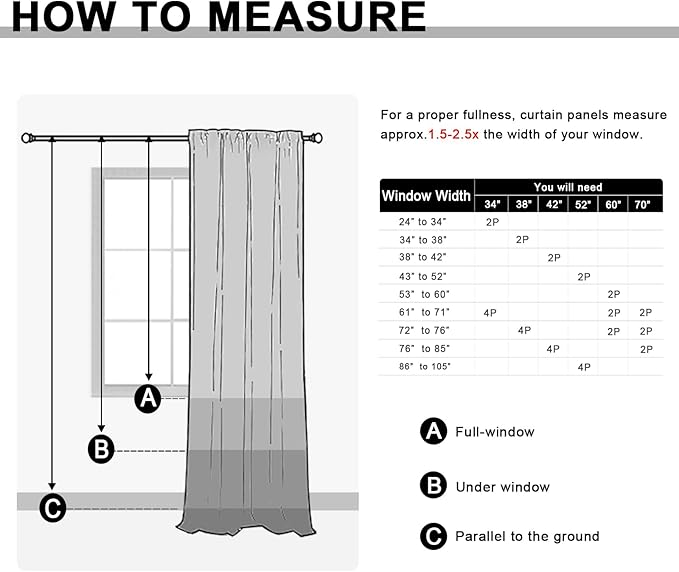 JIUZHEN Blush Pink Blackout Curtains