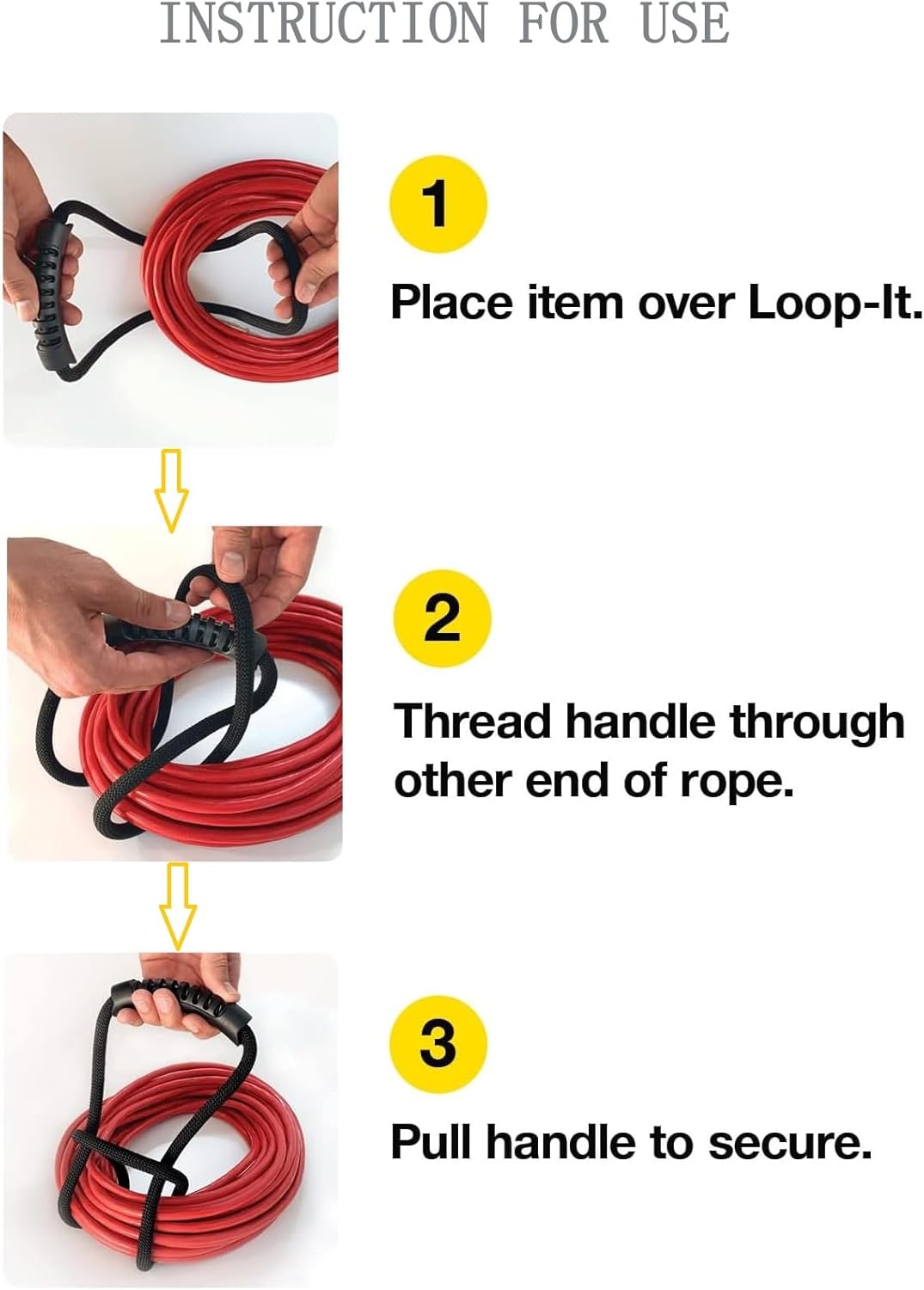 Extension Cord Storage Straps,2 Pack 24 inch Portable with Carrying Handle fit Vacuum Hose Holder, Shop Storage,Water Hose Organizer for your Home, Garage