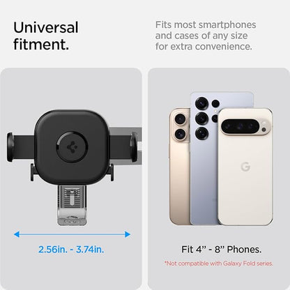 Spigen TapLock Adhesive-Free Universal Car Mount (Screen Mount) Designed for Tesla Model Y 2025 Refresh and Tesla Model 3/Y/S/X/Cybertruck Compatible with iPhone, Samsung, and More