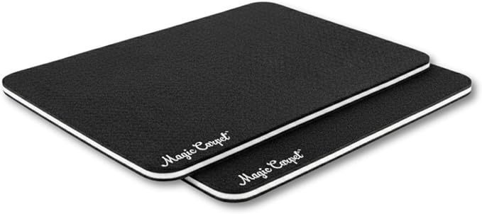 Magic Carpet™ Kennel Liner & Pet Feeding Mat (2-Pack) | 18″ × 11.75″ Each | Heavy-Duty Absorbent & Puncture-Resistant | Washable, Reusable, Eco-Friendly | Made in USA | Recycled Material