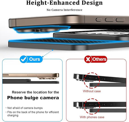 Wireless Charging Pad for Car for Nissan Kicks 2018-2026, 20W Fast Wireless Car Charger Pad Type-C/USB Non-Slip Phone Charging Mat,B 30cm Cable USB Plug