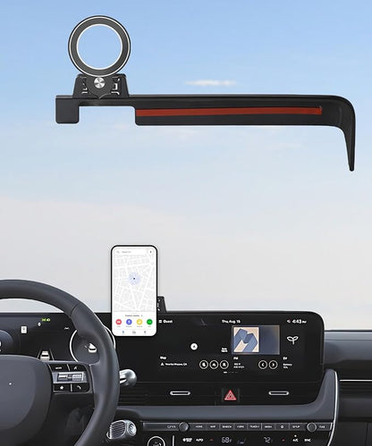 Car Phone Holder for 2022 2023 2024 2025 Hyundai loniq 5 Accessories Apply to 12.3 Inch Touch Screen Fixed Clip Magnetic Cell Phone Mount Hands-Free 360 Degree Rotation