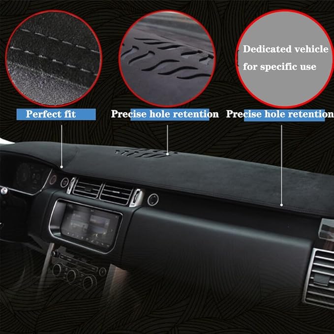 Dashboard Covers Mat for Jeep Compass 2009-2016,Microfiber Suede Car Dash Board Cover,Dashboard Protecter Cover,Car Dashboard Cover Pad,Microfiber Suede
