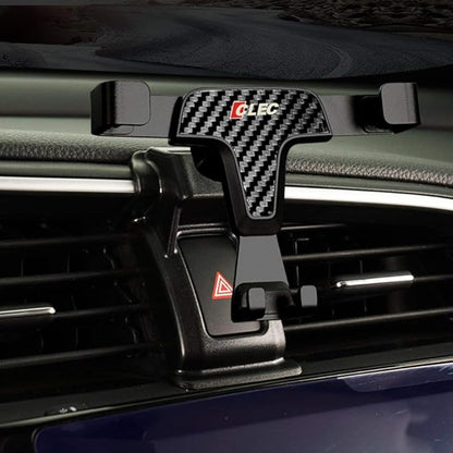 BEERTE Car Mount for Honda Civic 2016-2021 Adjustable Air Vent Gravity Phone Holder,Car Dashboard Cell Phone Mount,Carbon Fiber Pattern Phone Mount fit for All Smartphone