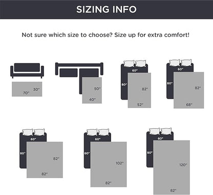 Bedsure 100% Waterproof Couch Cover for Dogs Washable - Non Slip Waterproof Dog Blanket for Bed, Lightweight Furniture Protector Durable for Pet Puppy with Non-Slip Bottom, Dark Grey, 82x120IN
