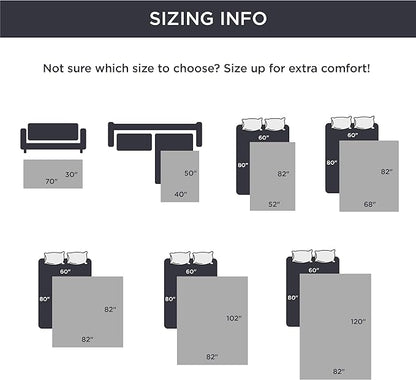 Bedsure 100% Waterproof Bed Cover for Dogs Washable - Non Slip Waterproof Dog Blanket for Bed, Lightweight Furniture Protector Durable for Pet Puppy with Non-Slip Bottom, Dark Grey, 82x82IN