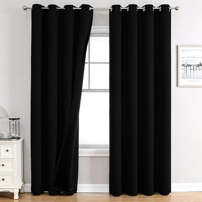 ChrisDowa 100% Blackout Curtains