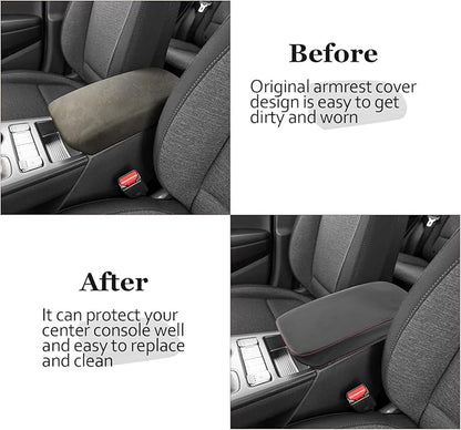 SKTU for 2018 2019 2020 2021 2022 2023 Hyundai Kona Center Console Cover 2023 Kona Armrest Pad Seat Box Cover 2023 Hyundai Kona Automotive Car Center Console Soft Cushion Not for Kona EV