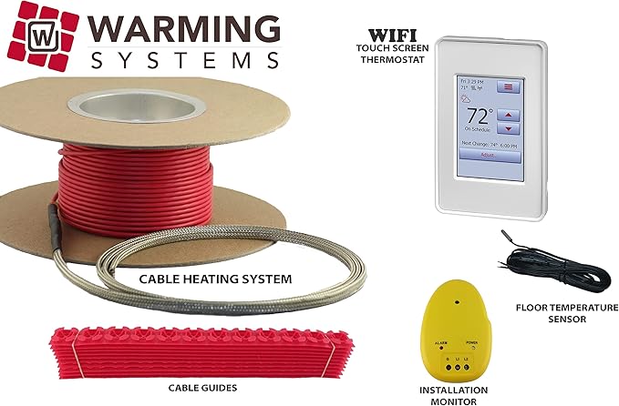 80 Sqft Warming Systems 120 V Electric Tile Radiant Floor Heating Cable
