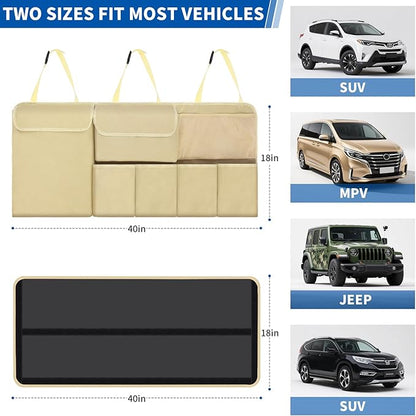 Car Trunk Organizer Backseat Hanging Organizer with Storage Pockets for Subaru Crosstrek, Forester, Outback, Ascent 2000-2024 2025 Car Accessories
