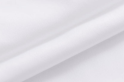 N&Y HOME Fabric Shower Curtain Liner Solid White with Magnets, Hotel Quality, Machine Washable, 70 x 72 inches for Bathroom