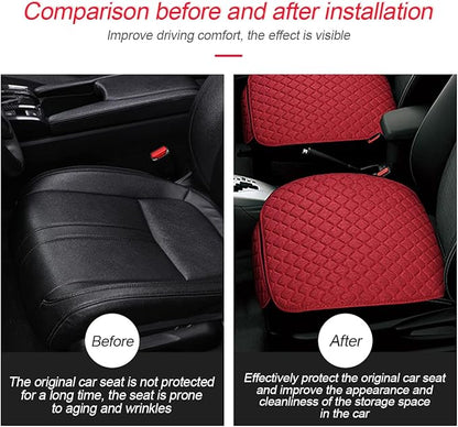 Moly Magnolia Car Seat Cover/Protector, Car Seat Cushion, Breathable, Comfort, Universal for Most Vehicles, Automotive Interior Seat Protector, Car Seat Cover for Men and Women (Red)