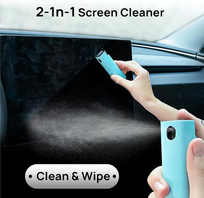 8PCS Customized Interior Cleaner kit for Tesla, Stain Remover, Safe on Vegan Leather, Tesla Cleaning kit Products for Dash/Console/Door/Interior, Cleaning Kit for Tesla Model 3/Y/S/X Accessories