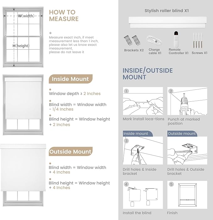 Boolegon Motorized Roller Blinds