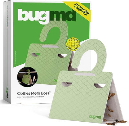 BugMD Clothes & Pantry Moth Traps – Sticky Glue Pheromone-Based Repellent