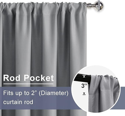 JIUZHEN Blackout Curtains for Bedroom