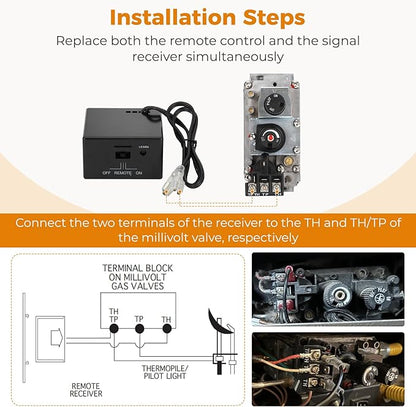 Universal Smart Fireplace Remote Control, Fit