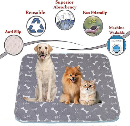 Puppy Pads with pheromones, 2026 Upgraded Washable Puppy Pads for Dogs & Cats, Pee Pad - Leak & Odor Waterproof, Non-Slip Base, Easy to Clean & Reusable (Brown-A, M: 27.6" × 31.5")