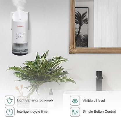 2026 Plug-in Essential Oil Diffuser – Waterless Scent Diffuser, Smart Wall