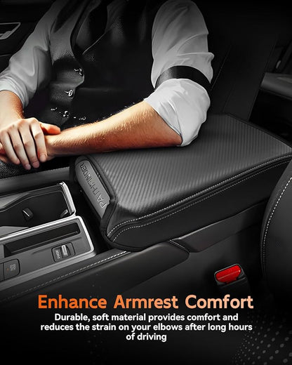 CDEFG for Nissan Pathfinder 2022-2025 2026 Center Console Cover Armrest Box Cover for Pathfinder (S, SV, SL, Rock Creek, Platinum) Accessories Console Arm Rest Protector