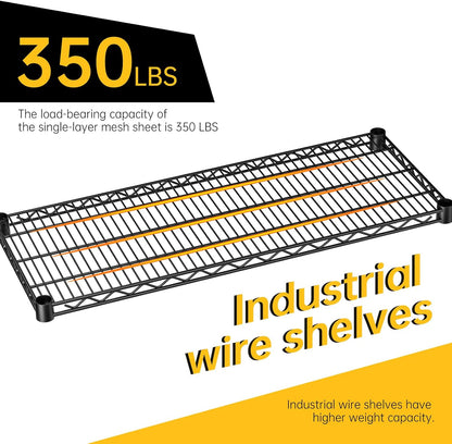 SINGAYE 5 Garage Heavy Duty Shelving Unit Kitchen Pantry Close Home Organizers and Storage Bathroom Shelf Laundry Room Organization Industrial Book Metal Wire Adjustable Shelves