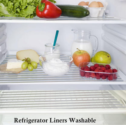 Shelf Liners for Kitchen Cabinets Non Adhesive Cabinet Drawer Liners Non Slip Waterproof 15 Inch Wide X 20 Ft Closet Wire Pantry Shelf Liner Cupboard Fridge Liners Mat for Bathroom Drawer
