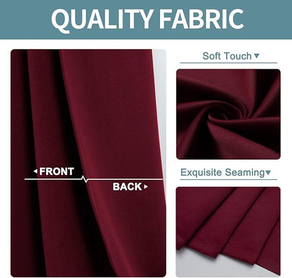 ChrisDowa Grommet Blackout Curtains