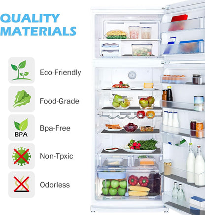Drawer Liners, Waterproof Shelf Liner, Anti-Slip Non-Adhesive BPA Free Kitchen Cupboard Cabinet Liner Refridge Fridge Mats Sink Protector Strong Durable for Home (Black/19.7in x 20Ft)