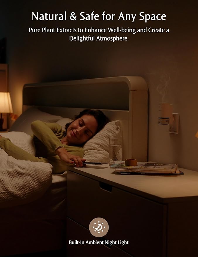 SF101S Pro Smart Plug in Air Freshener, Waterless Essential Oil Diffuser