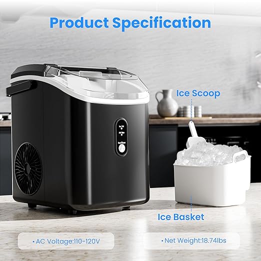 Antarctic Star Nugget Ice Makers Countertop
