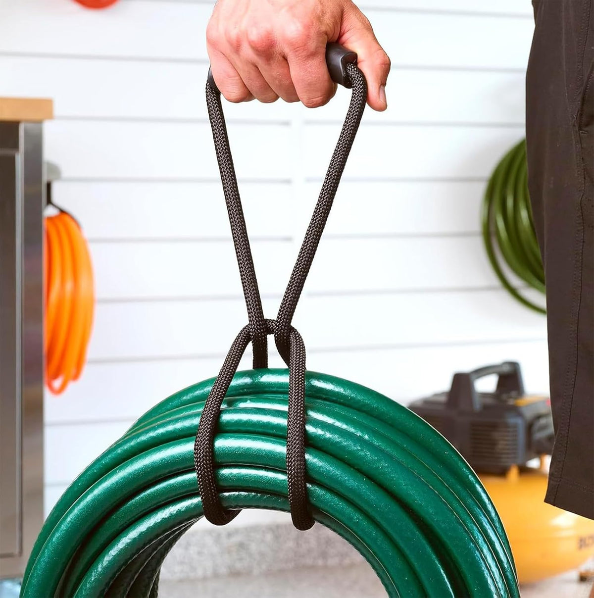 Extension Cord Storage Straps,2 Pack 16 inch Portable with Carrying Handle fit Vacuum Hose Holder, Shop Storage,Water Hose Organizer for your Home, Garage
