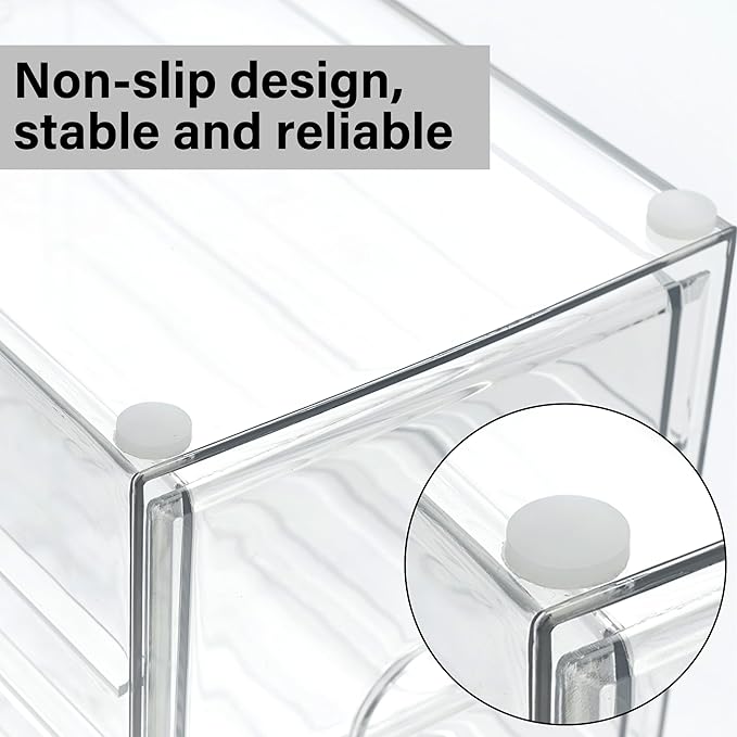 Prsildan Acrylic Drawer Organizer