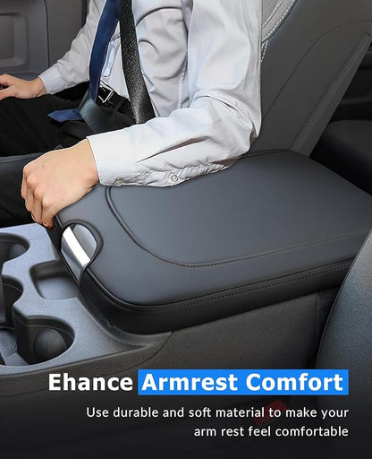 INTGET Center Console Cover for 2013-2018 Dodge Ram 1500 2500 3500 & 2013-2026 Ram 1500 Classic/2500/3500 Accessories Interior Middle Armrest Arm Rest Cushion Protector(Fit for Jump Seat Console)