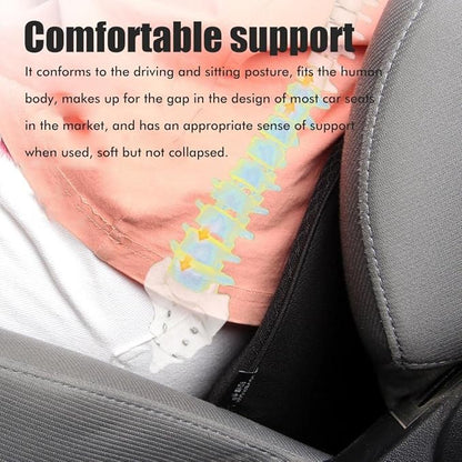 Car Seat Cushion for Driver Thick Memory Foam Car Heightening Seat Cushion Lower Back Pain Relief Back Support Cushion for Car Office Chair