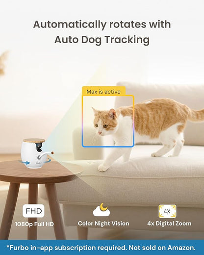 Furbo 360° Cat Camera + Mini 360° Cam 2-Camera Bundle Nanny Subscription: Cat