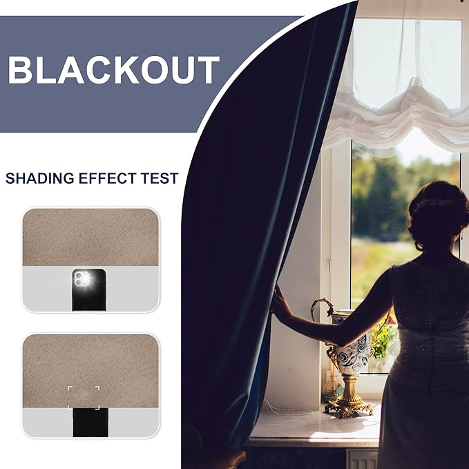 JIUZHEN Blackout Curtains for Bedroom