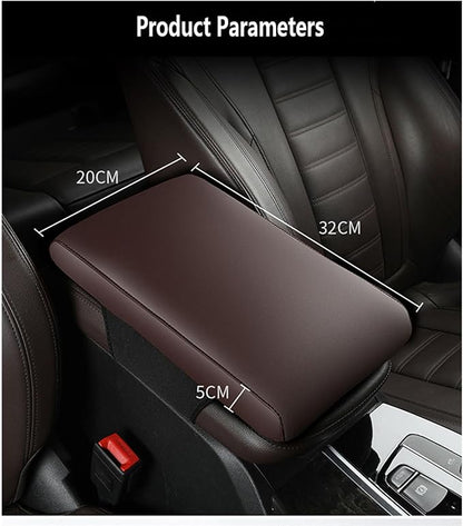 Car Armrest Cover Pad for Mazda CX-30 2020–2025 Premium Leather Center Console Armrest Cushion Pad Anti-Scratch Waterproof Auto Interior Accessories Black Style