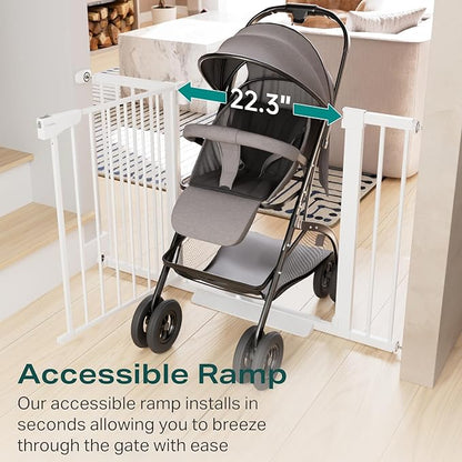 Cumbor 29.7-46" Baby Gate for Stairs, Toddler Safety Essentials for The House