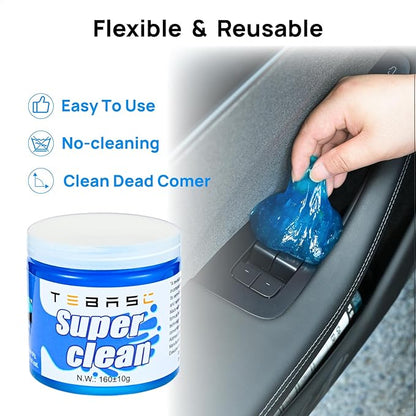8PCS Customized Interior Cleaner kit for Tesla, Stain Remover, Safe on Vegan Leather, Tesla Cleaning kit Products for Dash/Console/Door/Interior, Cleaning Kit for Tesla Model 3/Y/S/X Accessories